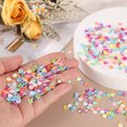 thumbnail image 4 of Uxcell Loose Sequins 4200Pcs Silver Backed Cup Embroidery Sequins for Jewelry Making Crafts Sewing, AB Pink, 4 of 6