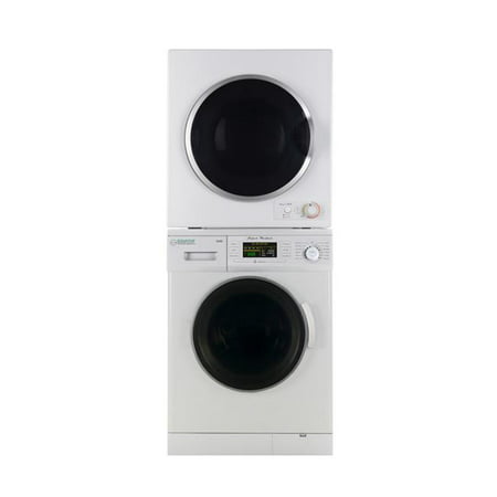 Equator Advanced Appliances EW 824 N-ED 850 Stackable Compact Front Load Washer & Short (Best Value Front Load Washer And Dryer)