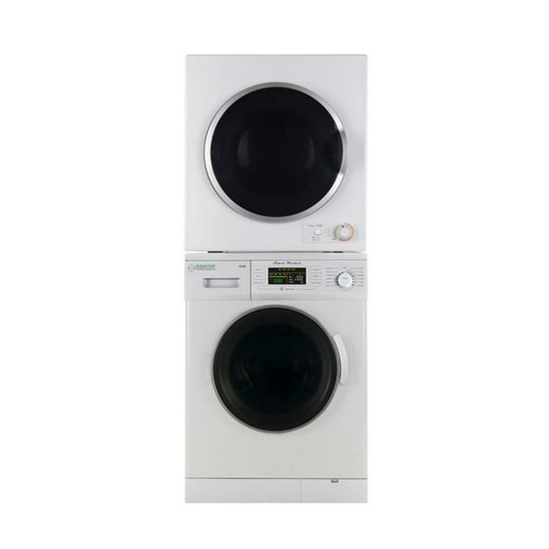 Equator Advanced Appliances EW 824 N-ED 850 Stackable Compact Front Load Washer & Short Dryer