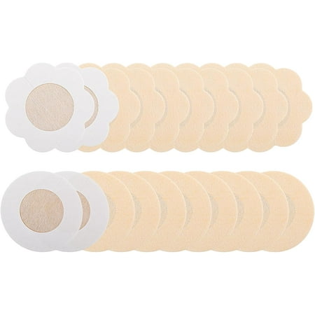 40Pcs Nipple Covers for Women Girls  Disposable Breast Covers  Round Shaped Nipple Cover Pasties  Self-Adhesive Bra Pad  No Show Non-woven Fabric Breast Petals Stickers