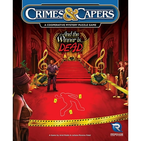 Crimes & Capers And the Winner is... DEAD! Mystery Boardgame, Renegade Games Studios, Ages 14+, 4-6 Players, 90 Min