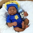 thumbnail image 2 of Muñeca Reborn CHAREX, realista, negra, 18 pulgadas, africana, 2 of 6