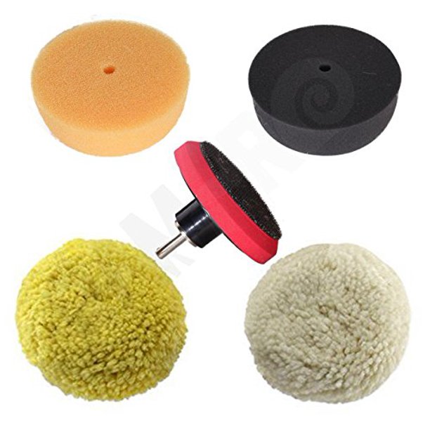 RamPro 3" Car Buffing & Wax Polishing Pad Kit Drill Attachment Tool
