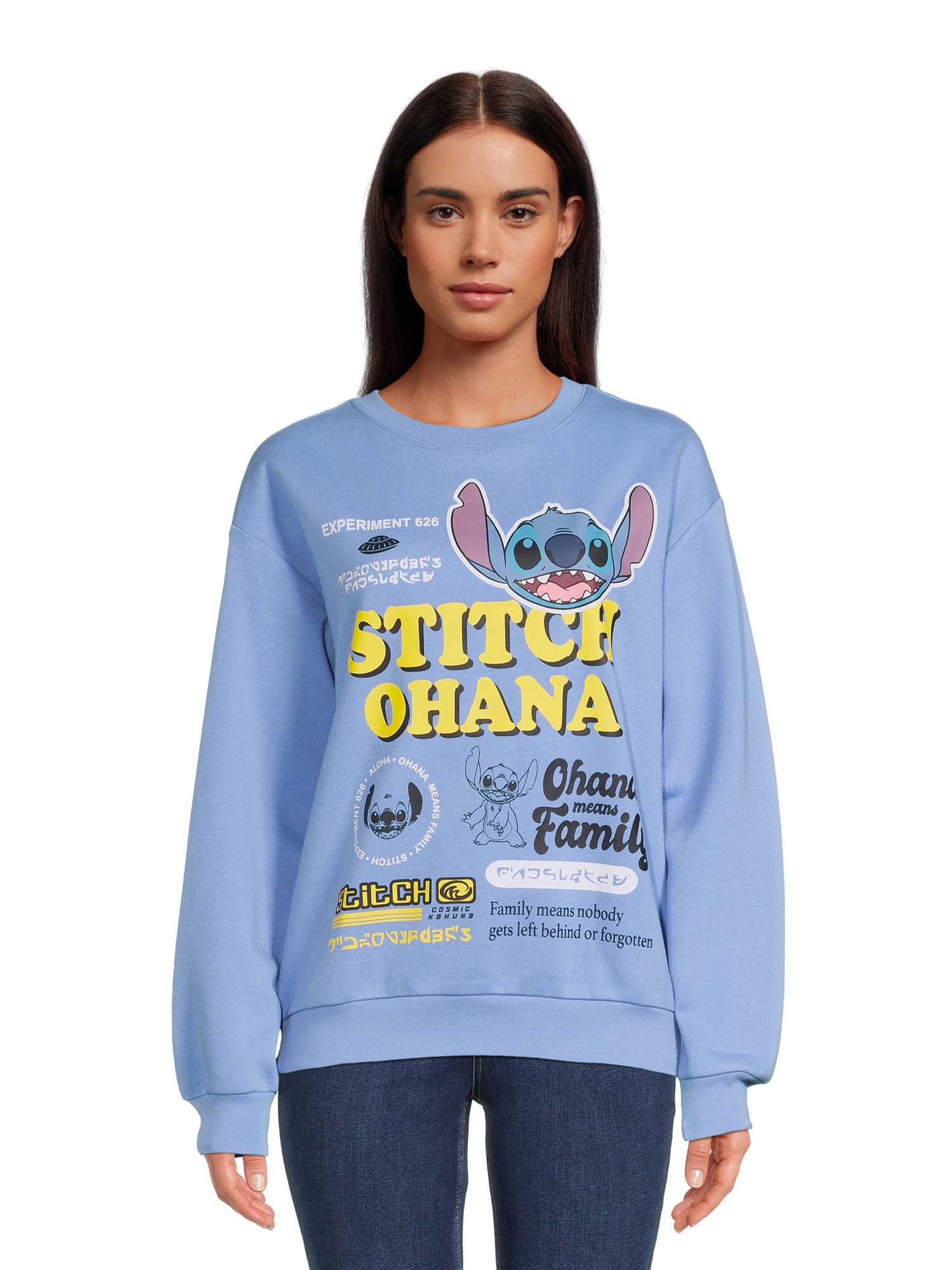 Licensed Graphics Disney Juniors Stitch Graphic Print Sweatshirt