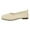 Beige, variant on Women's On Loafers for Everyday Casual Chic Style Fashionable Women's Casual Shoes Stylish Square Toe Breathable Knit On Lightweight Sneakers For Everyday Wear