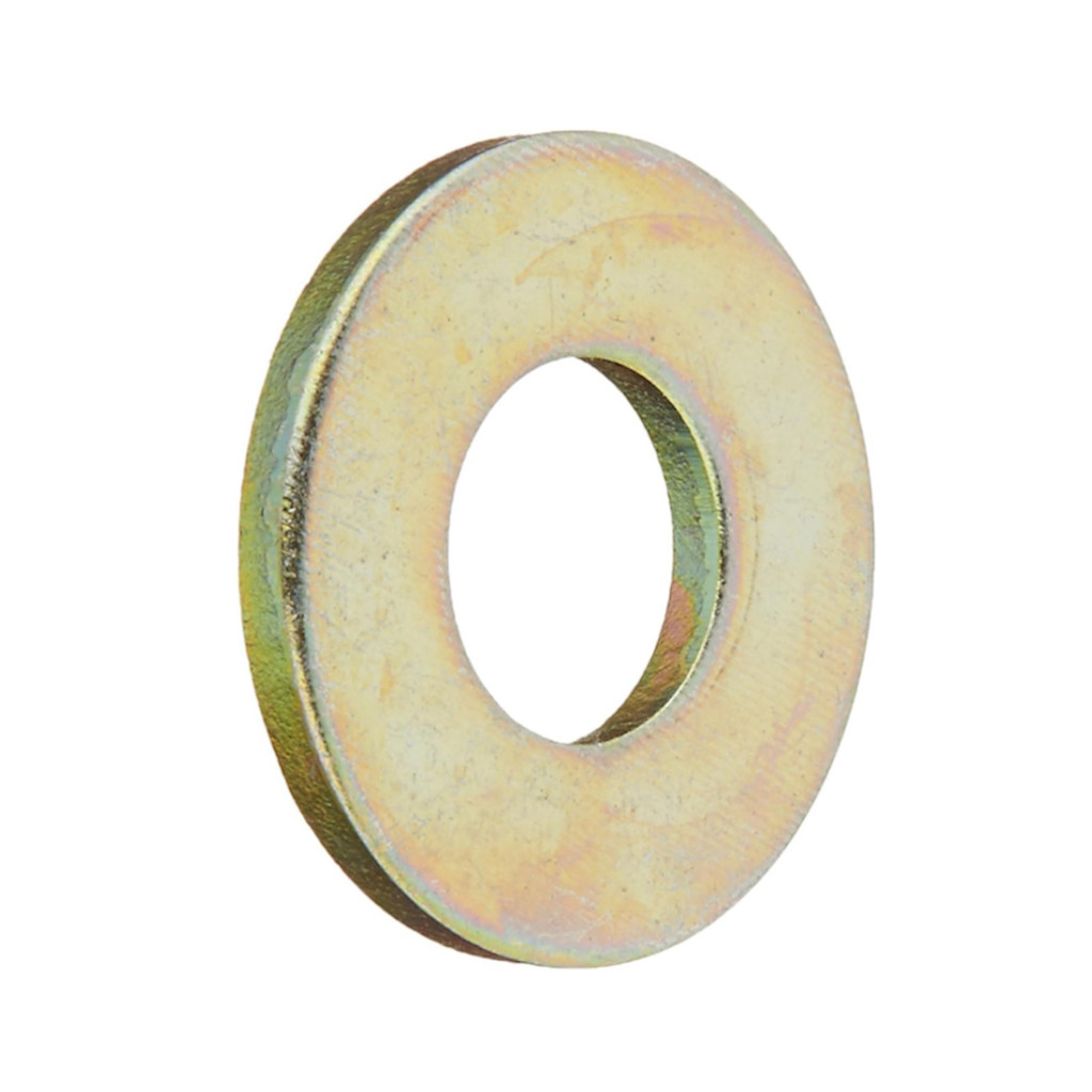KarParts360 Washers | Steel Material | Yellow | Flat | 1/2 Inches Callout Size | 1/2 Inches Inside Diameter | 50 pieces