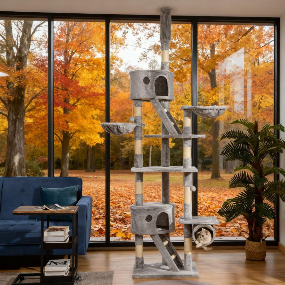 94.5" - 102.5" Height Adjustable Cat Tree