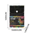 thumbnail image 2 of Colorful Needle Pen Set - 12/24/36-Color Fineliner Drawing Pens with 0.4mm Fine Tip for Sketching, Journaling, and Art Projects (1ml Ink), 2 of 7