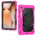 thumbnail image 2 of for Samsung Galaxy Tab S10 Lite/S10 FE/S9 FE/S9 Case 11 inch, 360 Rotating Shockproof Cover with Stand, Handle, Shoulder Strap (SM-X520/X510/X710), Rose, 2 of 7