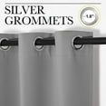 thumbnail image 6 of NICETOWN Blackout Curtains for Kitchen Thermal Insulated Noise Reducing Privacy Drapes, W34 x L45, Set of 2, Silver Grey, 6 of 6