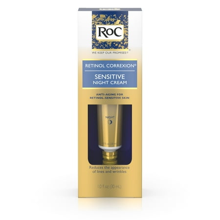 RoC Retinol Correxion Sensitive Night Cream, 1 Oz RoC Retinol Correxion Sensitive Night Cream, 1 Oz
