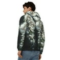 thumbnail image 4 of Uemuo Floral Angelic White Wings for Men's Fashion Full-zip Hoodies & Sweatshirts with Kangaroo Pocket, Zip-up Hooded Sweatshirt, Moisture Wicking & Breathable-Large, 4 of 5