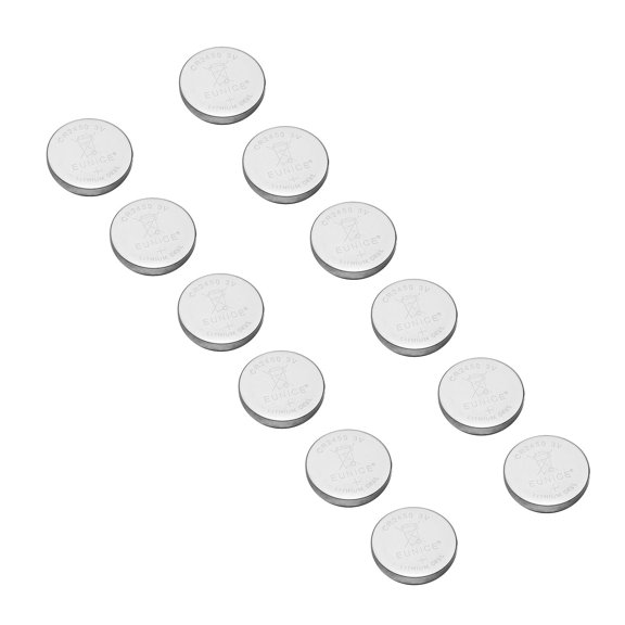 Efavormart 12 Pack CR2450 Battery 610 mAH 3 Volt Lithium Battery Coin Button Cell - BULK PACK