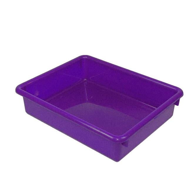 3 in. Purple Plastic Stowaway Letter Tray 3 Each