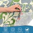 thumbnail image 3 of Yayeee Kitchen Curtains Tier Pair Light Filtering 27"x24" Rod Pocket Short Cafe Window Panel, Beige Floral, 3 of 7