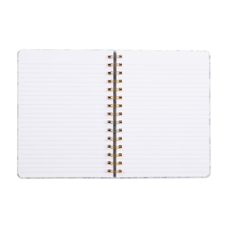 Spiral Journal, Light Blue Floral, 192 Pages photo 5