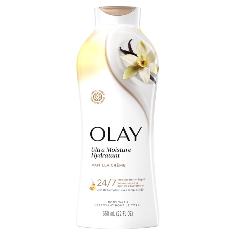 OLAY ボディローション　シャワー内で使うクリーム　アメリカ　オレイ Olay Ultra Moisture Body Wash with Vanilla Creme, Vitamin B3 and