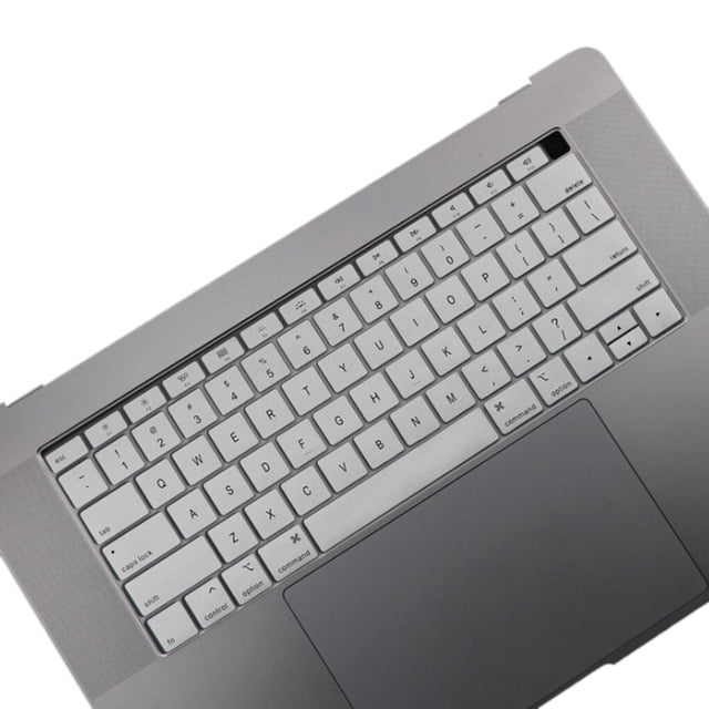 transemion Keyboard Cover Laptop Waterproof Dustproof Keyboard Silicone Film Replacement for Macbook Air, Half-transparent, White