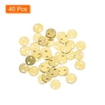 thumbnail image 3 of Uxcell 40pcs Brass Round Stamping Blank DIY Label Tags 6mm for Craft, Pendant Decoration, 1mm Double Hole, 3 of 6