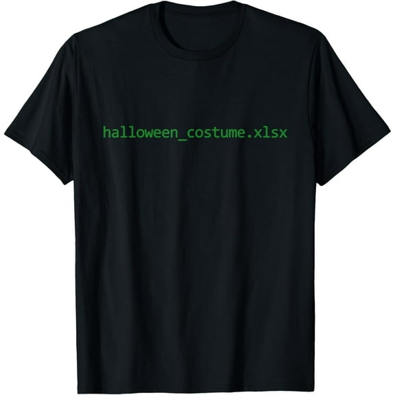 Vintage Funny Halloween Costume Excel Spreadsheet File T-Shirt