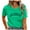 Green, variant on Womens Graphic Tees Los Angeles Print Short-Sleeve Round Neck Tshirts Fashion Tee Shirts