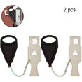 thumbnail image 1 of 2pcs Portable Door Lock Home Security, Upgraded Strong Multi Size Travel Lock For Additional Safety And Privacy, Solid Heavy Duty Lock, 1 of 5