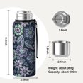 thumbnail image 7 of 20 Oz Pioneer Flower Coffee Tumbler Double Wall Insulated Stainless Steel Water Bottle | Metal Reusable Thermoses Flask with Cup Cap | Leak & Sweat Proof with Anti-Dust Lid, 7 of 7