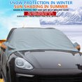 thumbnail image 3 of Funda para la Nieve Del Parabrisas Del Coche Ganfancp 3 Capas Doble Cara, 3 of 7