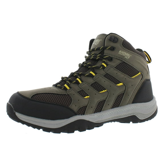 Khombu Seneca Mens Shoes Size 10, Color: Charcoal/Yellow