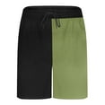 thumbnail image 4 of Havenre Mens Swim Trunks Big and Tall Regular Fit Casual Quick Dry Color Block Summer Drawstring Elastic Waist Beach Shorts with Pockets Army Green XXL, 4 of 9