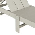 thumbnail image 6 of Modern Poly Reclining Chaise Lounge With Wheels, Sand, 6 of 12