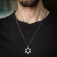 thumbnail image 3 of Jewmon Jewish Star of David Necklace for Women Men 925 Silver Magen David Pendnat Amulet Judaica Jewelry Fathers Day Gifts for Dad Father, 3 of 9