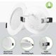 thumbnail image 2 of Juego de 10 focos LED empotrables extraplanos, foco LED empotrable para baño Ip44, 7 W, 3000 K, blanco cálido, ultrafino de 35 mm, LED integrado Ac85-265 V, 550 lm, foco LED extraplano para baño, 2 of 5