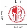thumbnail image 6 of 2pcs We The People Sticker Decals 1776 Distressed American USA Flag Skull Decal, Patriotic Vinyl Decal for Auto Car Truck SUV Window, 6 of 6