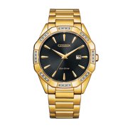 Citizen Men's Eco-Drive Dress Classic Diamond Black Dial Watch - BM7542-51E