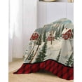 thumbnail image 2 of Christmas Sofa Couch Covers for Dogs, Washable Sectional Couch Slipcovers for Loveseat with Tassels, Farmhouse Snowflake Xmas Tree Red Plaid Non Slip Sofa Throw Cover Blanket L 71''x102'', 2 of 8