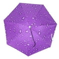 thumbnail image 1 of Paraguas plegable de 77 cm con protección solar, resistente al viento y con cierre superior (morado), 1 of 9