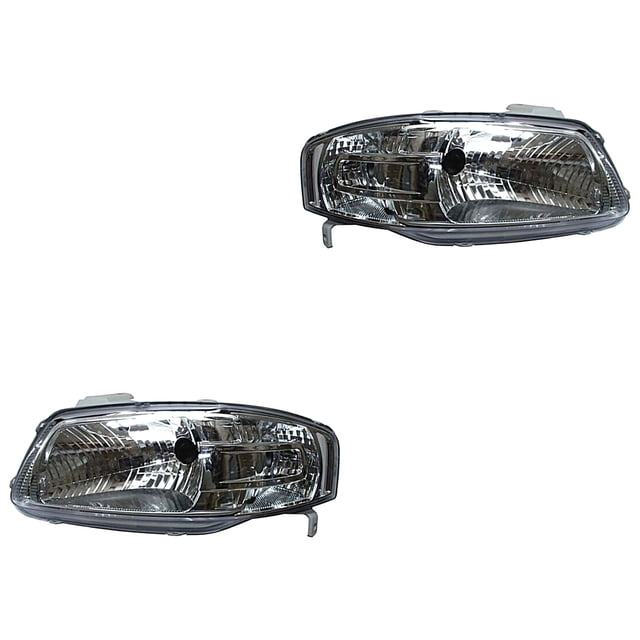 Par de Faros Pointer 2006 A 2009 Volkswagen Fondo crom TYC .