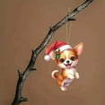 thumbnail image 7 of Dog Ornaments for Christmas Tree, Acrylic 2D Flat Hanging Decorations for Festival and Holiday,Dog Lover Gift 2025, 3.15 inches, 7 of 7