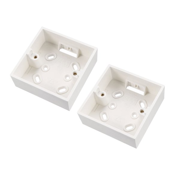 Unique Bargains Wall Switch Box Electrical Outlet Mounting Cassette Single Gang 2pcs
