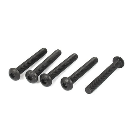 

Uxcell M8 x 60mm 1.0mm Pitch Alloy Steel Hex Bolt Socket Head Cap Screws Black (5-pack)