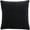 Black, variant on Mina Victory Sofia Solid Velvet Reversible 20" x 20" Indoor Throw Pillow Black