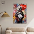 thumbnail image 3 of Genius Love Canvas Graffiti Pop Art by Art Remedy, Gallery Wrapped, 30" x 45", 3 of 7