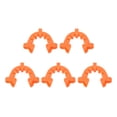 thumbnail image 5 of Uxcell Plastic Mounting Clamp Lab Joint Clip for 40/35 or 40/50 Glass Taper Joints Orange 5 Pack, 5 of 5