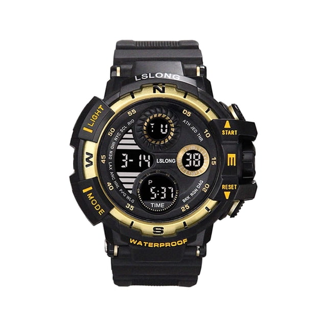 Digital Sports Diving Watch 10 ATM Water Resistant With Alarm Stopwatch Countdown Timer And EL Backlight Display