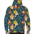 thumbnail image 6 of Bingfone Blue Floral Men'S Drawstring Hoodie Long Sleeve Pocket Sweatshirts-4x-Large, 6 of 9