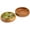 2, variant on Acacia salad bowls set of 2 | Individual wooden bowls 8 x 2 (25 oz) | Use for salad, pasta, rice, acai, smoothie, soup, fruits, snacks