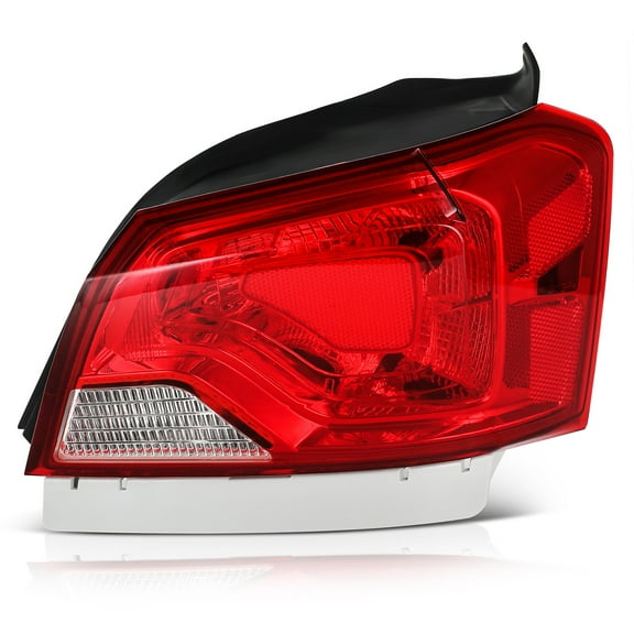 ECCPP Tail light Assembly Compatible For Chevrolet Impala 2014-2020 Passenger Side (Chrome Housing Red Lens)