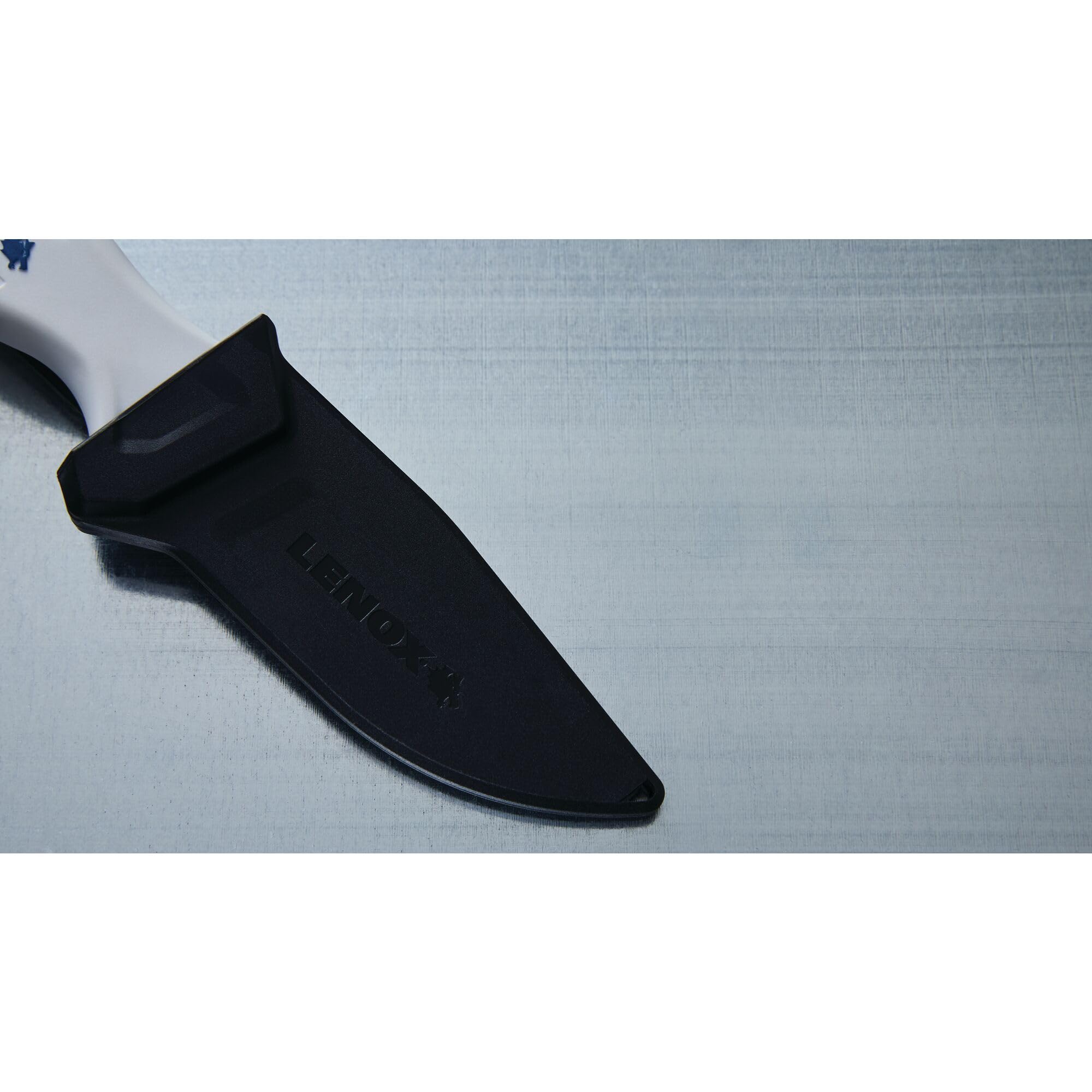 View Larger Lenox® Tradesman™ LXHT14701 Resharpenable Utility Knife, Stainless Steel Blade with Sheath