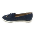 thumbnail image 2 of Victoria K Women's Rhinestone Emblem With Bow Tie Embossed Casual Flats, 2 of 5